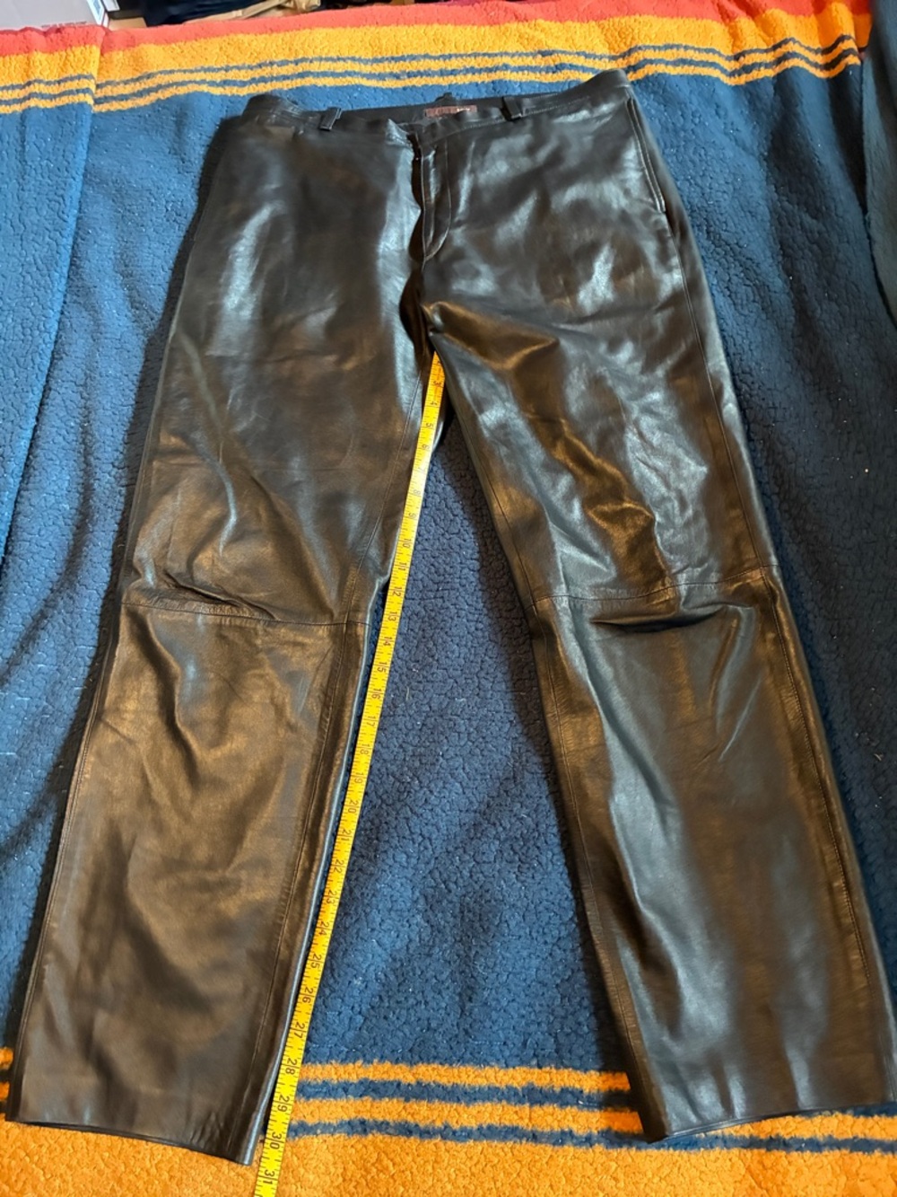 Bally Black Leather Trousers